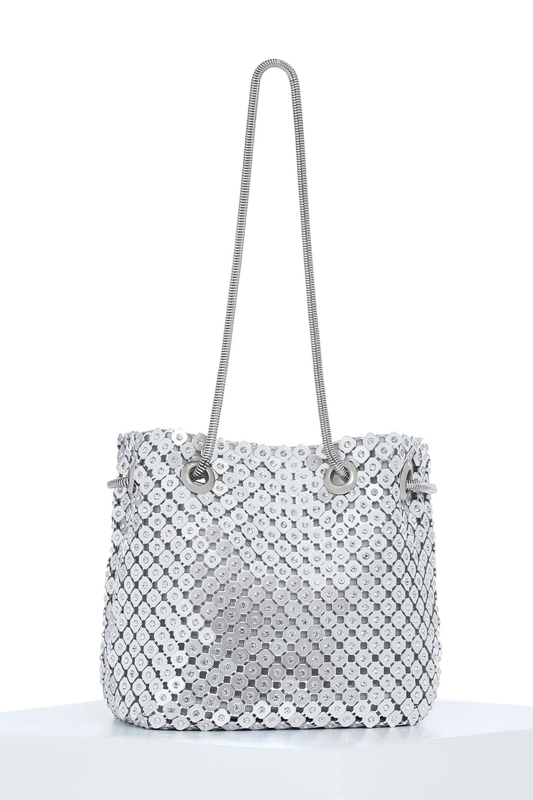 Silver Moon Bucket Bag
