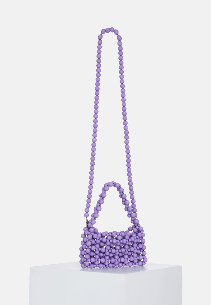 Amethyst Dream Beaded Mini Bag