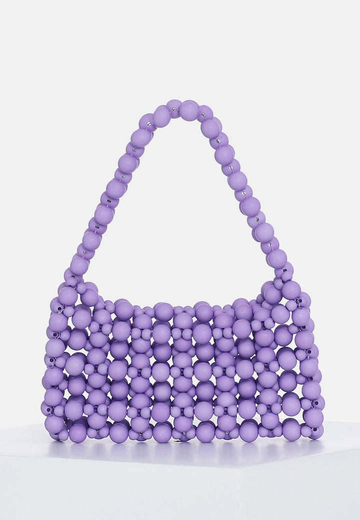 Amethyst Dream Beaded Mini Bag
