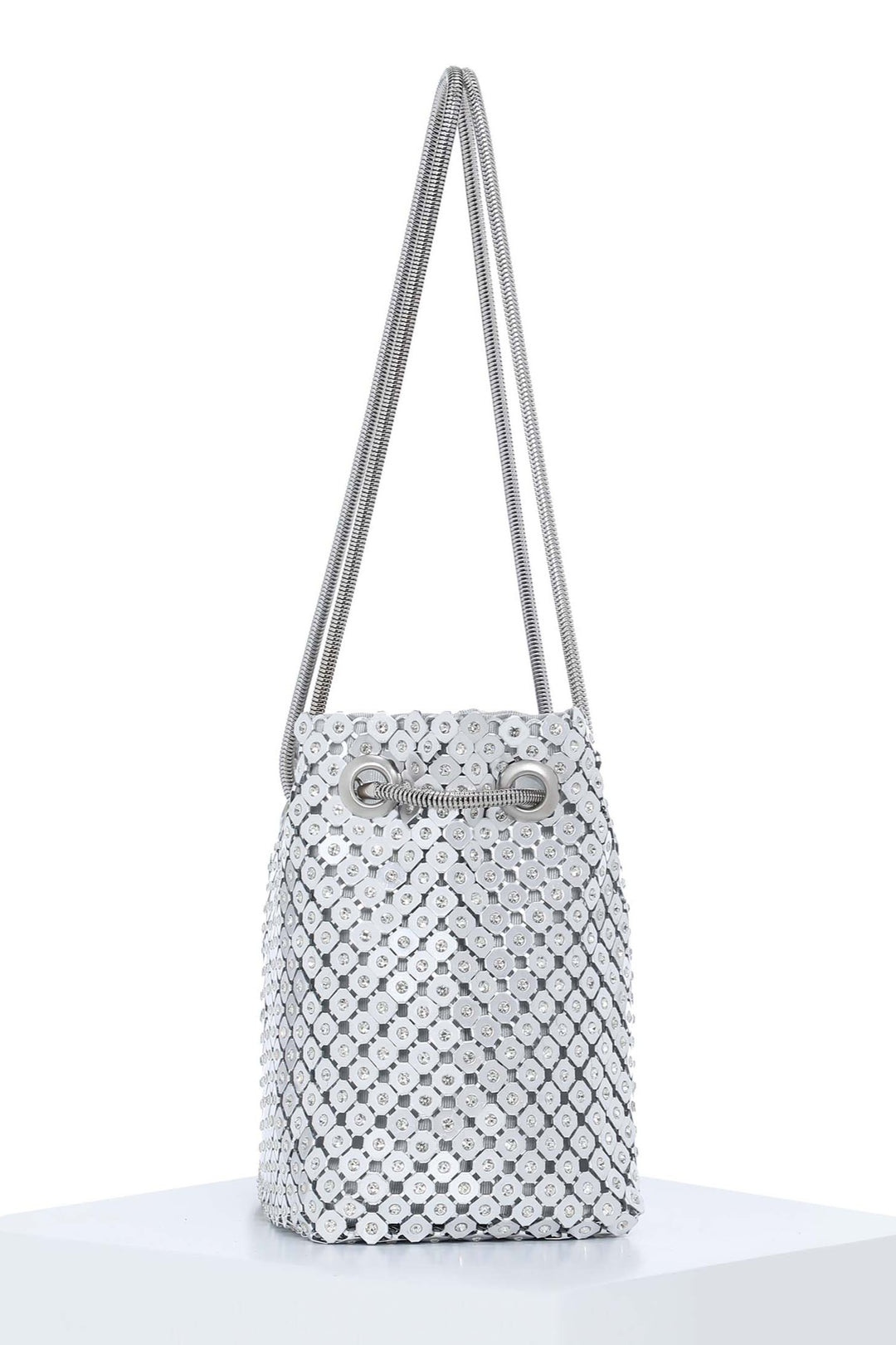 Silver Moon Bucket Bag
