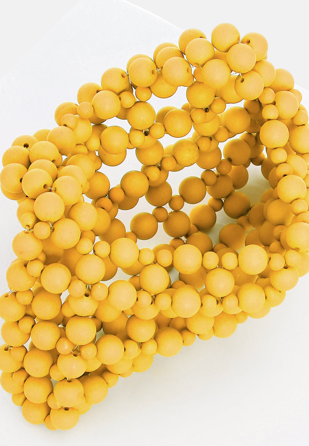 Golden Amber Beaded Mini Bag