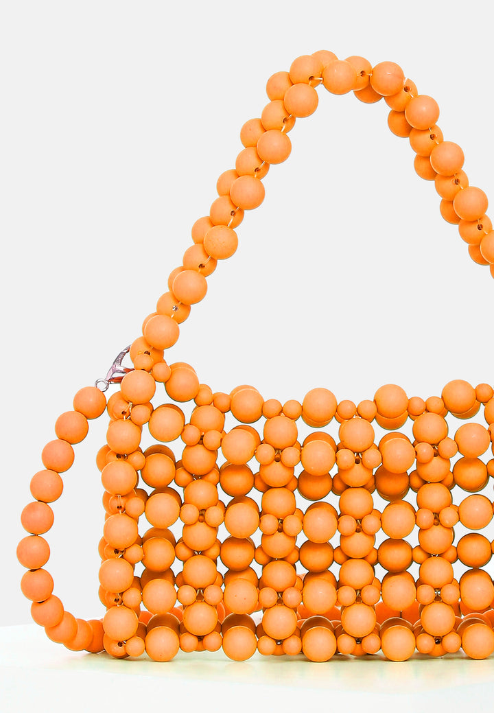 Tangerine Tango Beaded Mini Bag