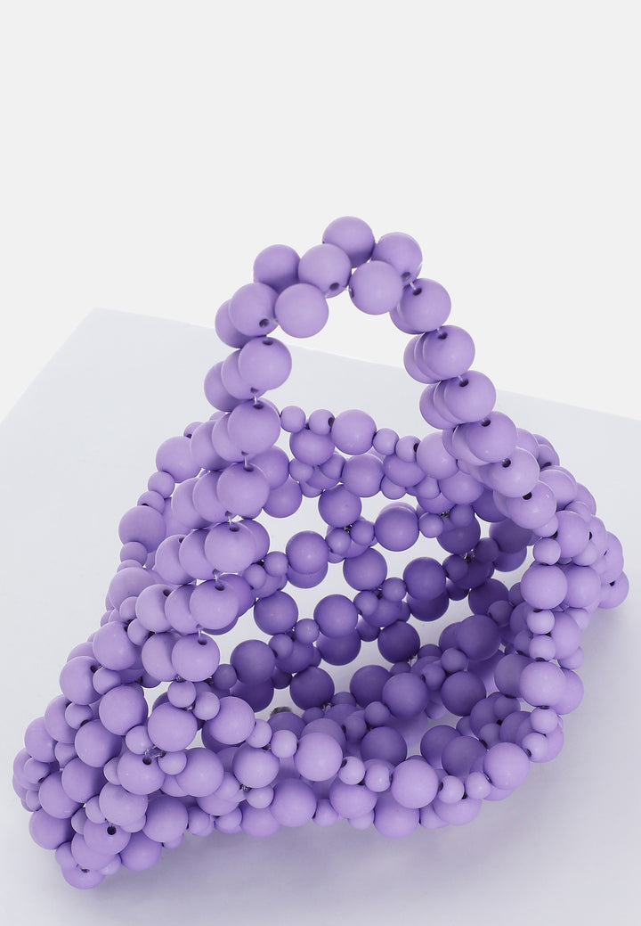 Amethyst Dream Beaded Mini Bag