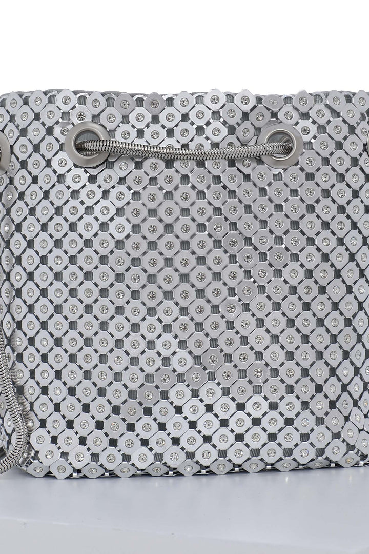Silver Moon Bucket Bag