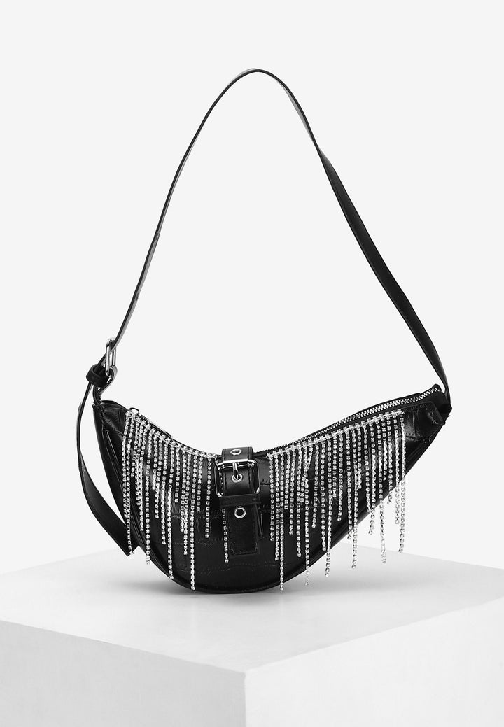 Sirius Diamanté Shoulder Bag