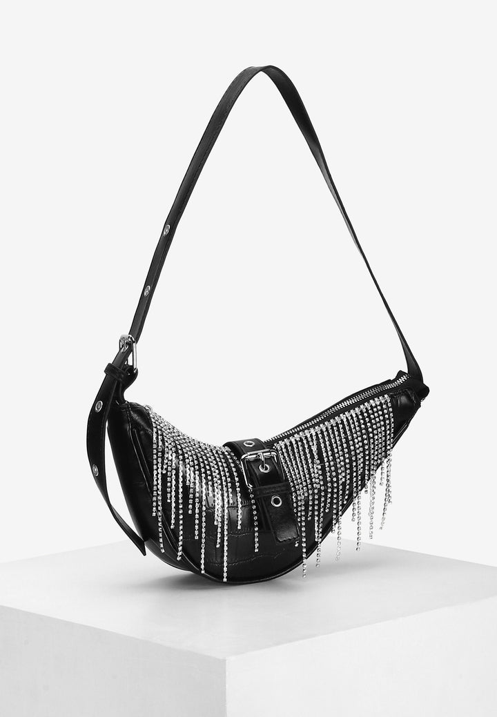 Sirius Diamanté Shoulder Bag