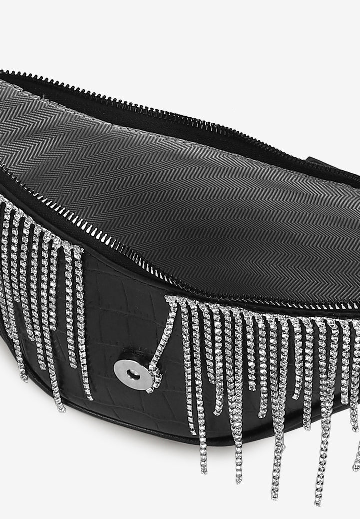Sirius Diamanté Shoulder Bag