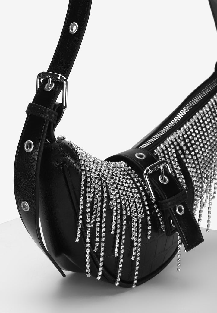 Sirius Diamanté Shoulder Bag