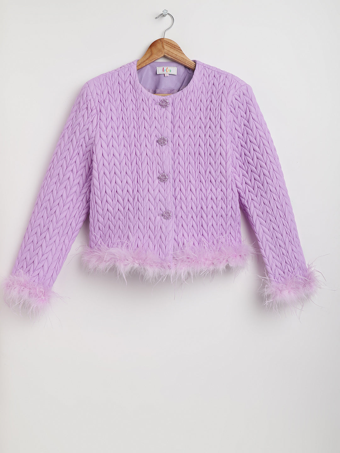 Gisele Quilted Gilet in Lavender