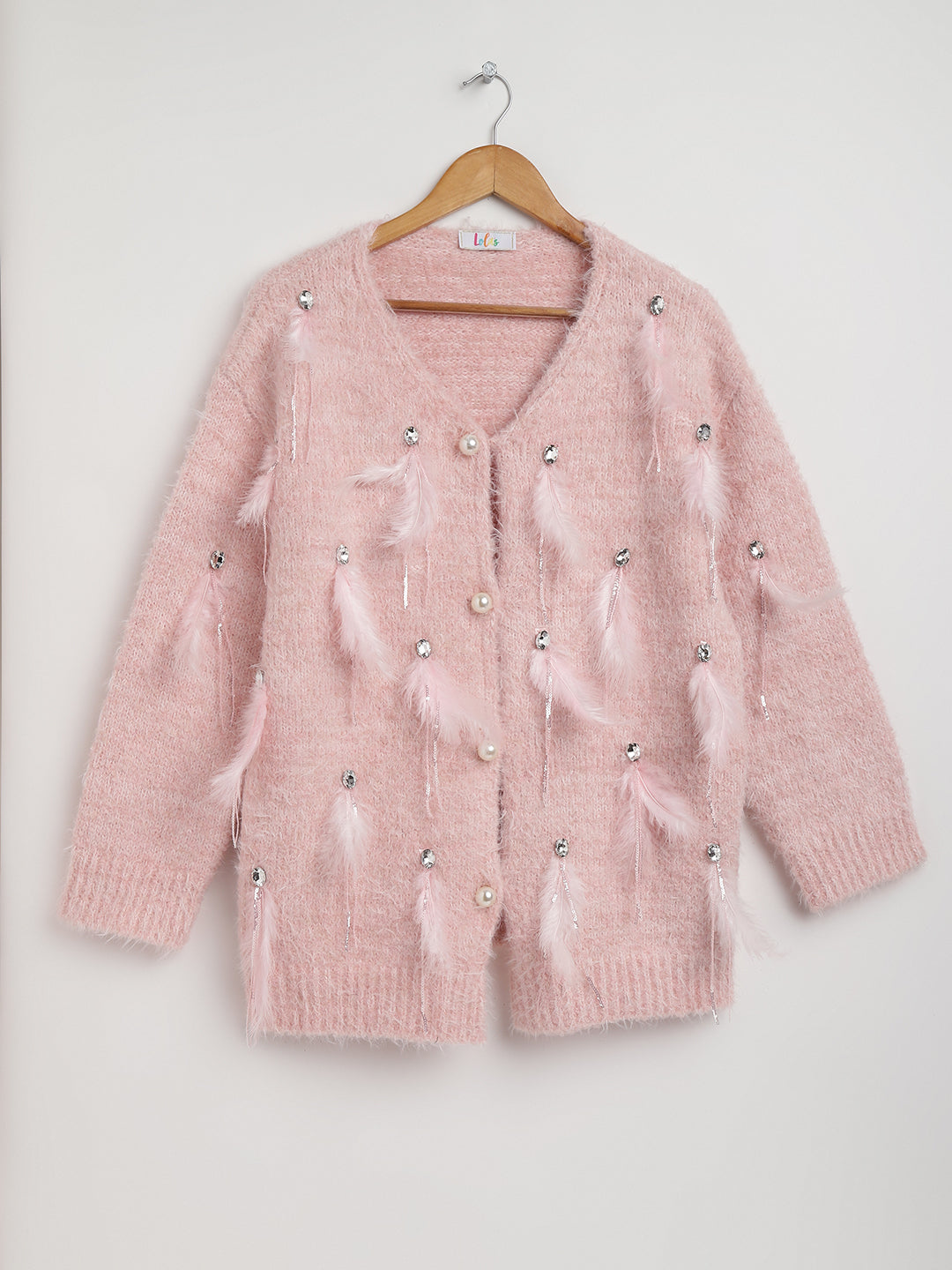 Evelyn Cardigan in Rose