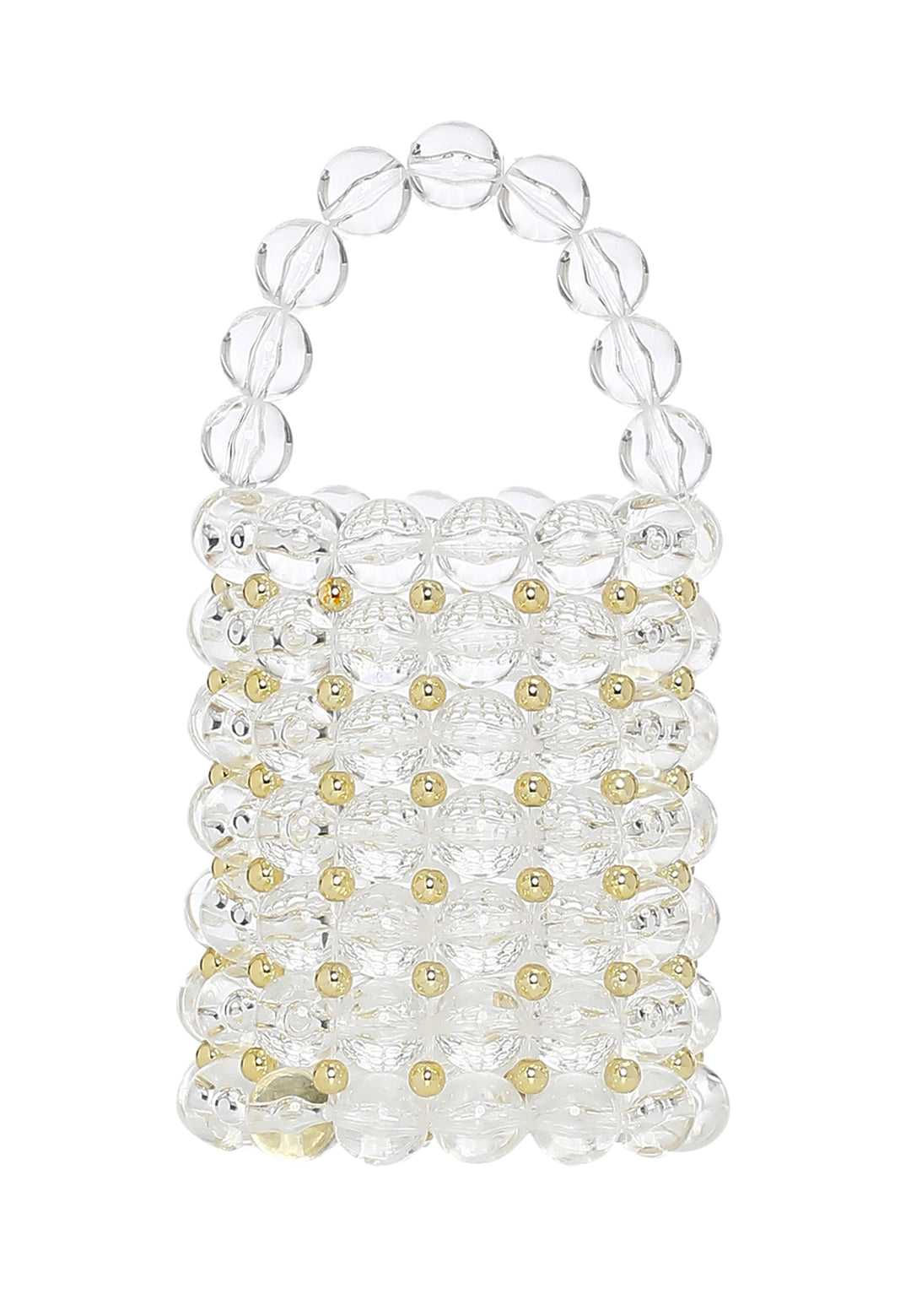 Luminous Pearlweave Bucket Bag