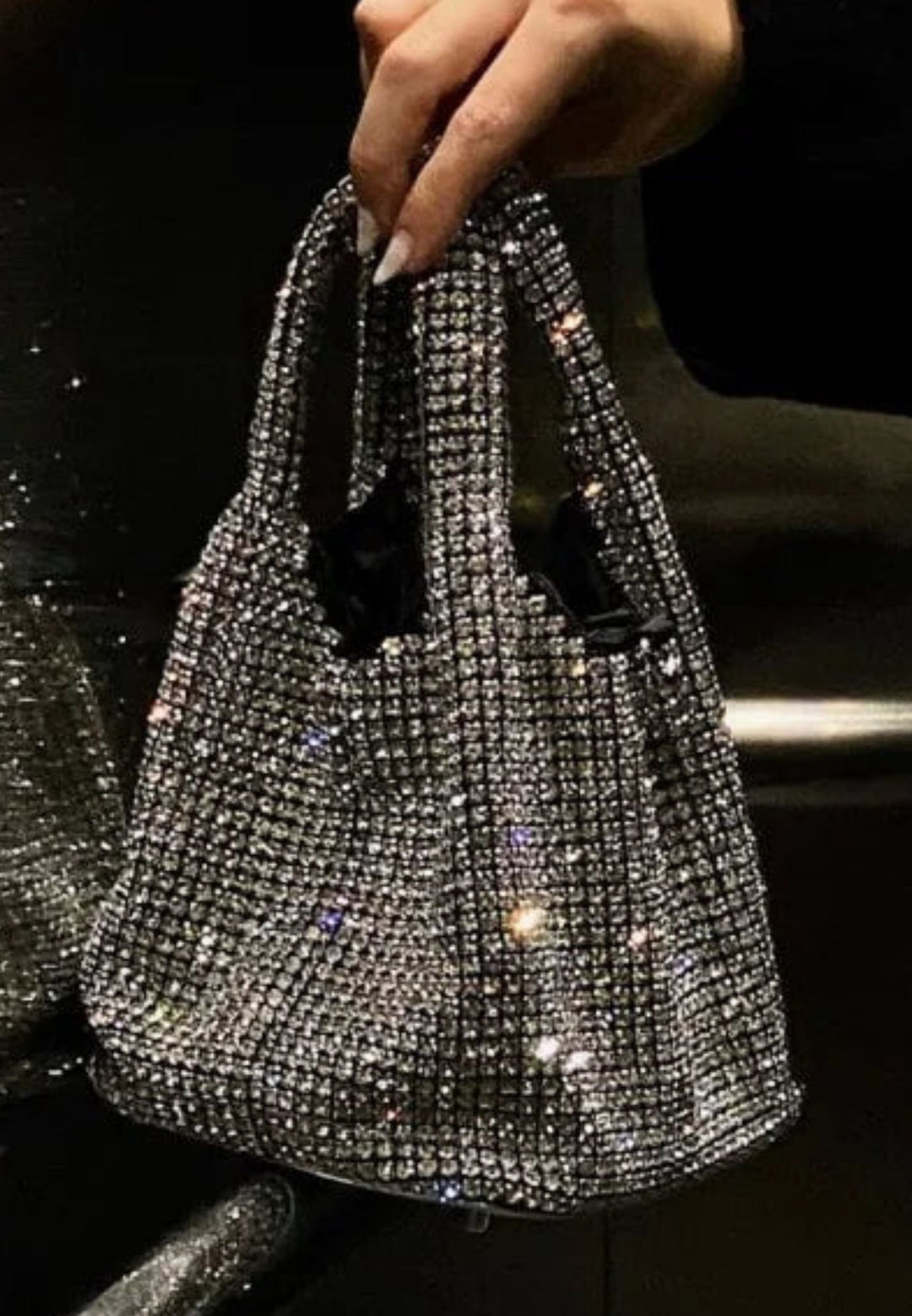 Moonlit Rhinestone Bag