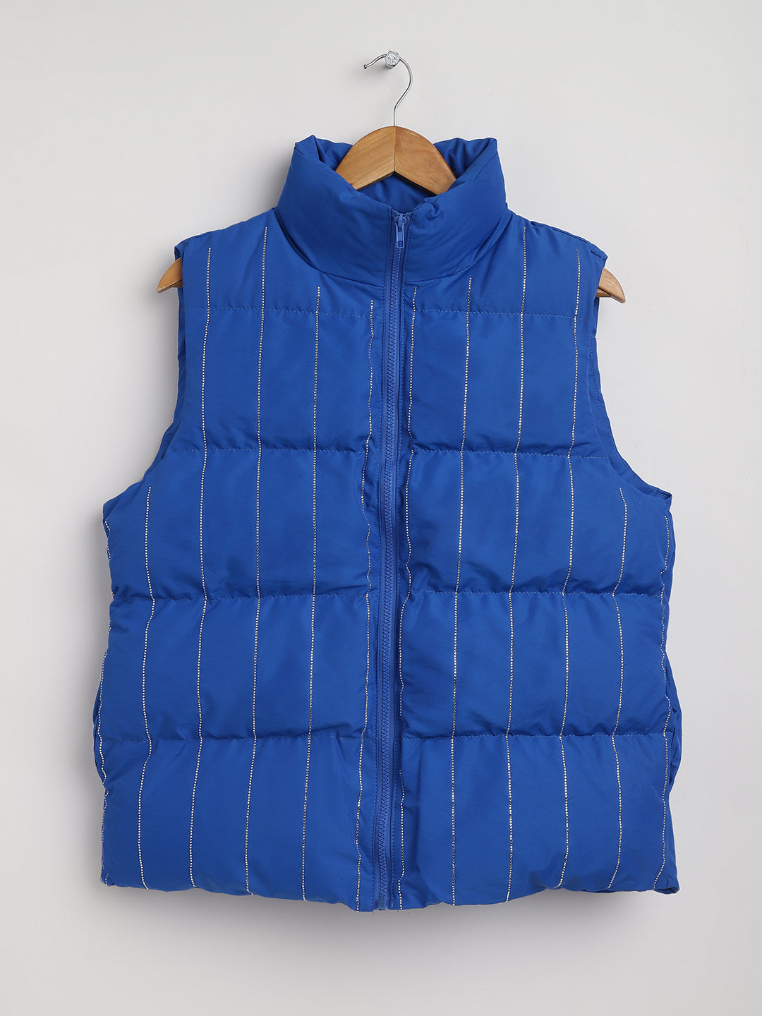 Ramona Puffer Vest in True Blue