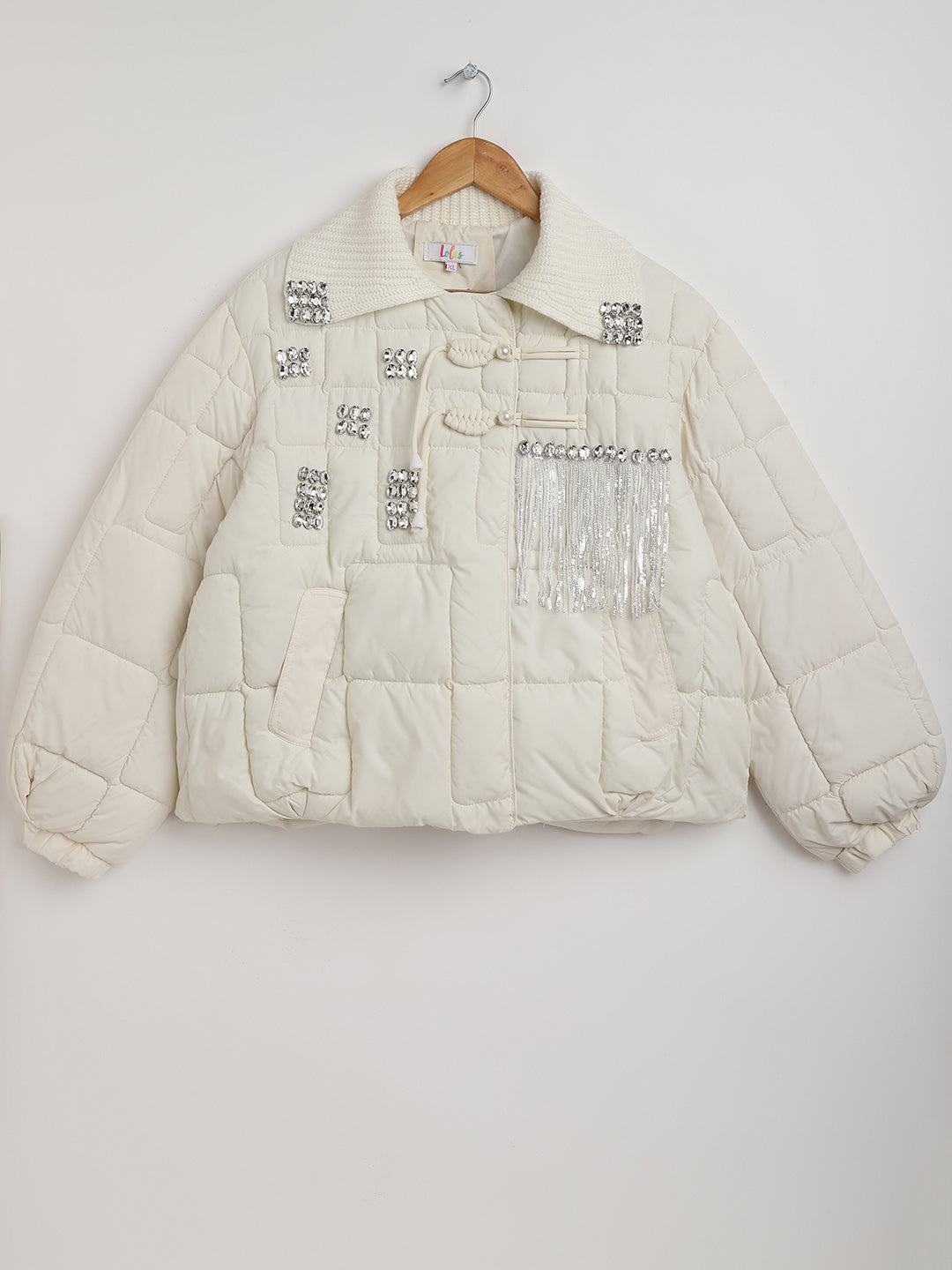 Reina Puffer Jacket in White